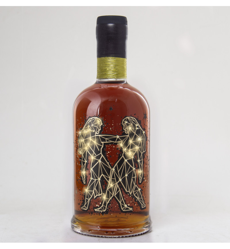 Бутылка "Близнецы" со стразами Сваровски с Braastad VSOP в подарочной упаковке