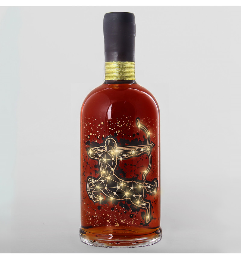 Бутылка "Стрелец" со стразами Сваровски с Braastad VSOP в подарочной упаковке